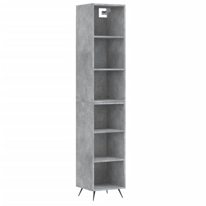 Credenza Grigio Cemento 34,5x32,5x180 cm in Legno Multistrato - homemem39