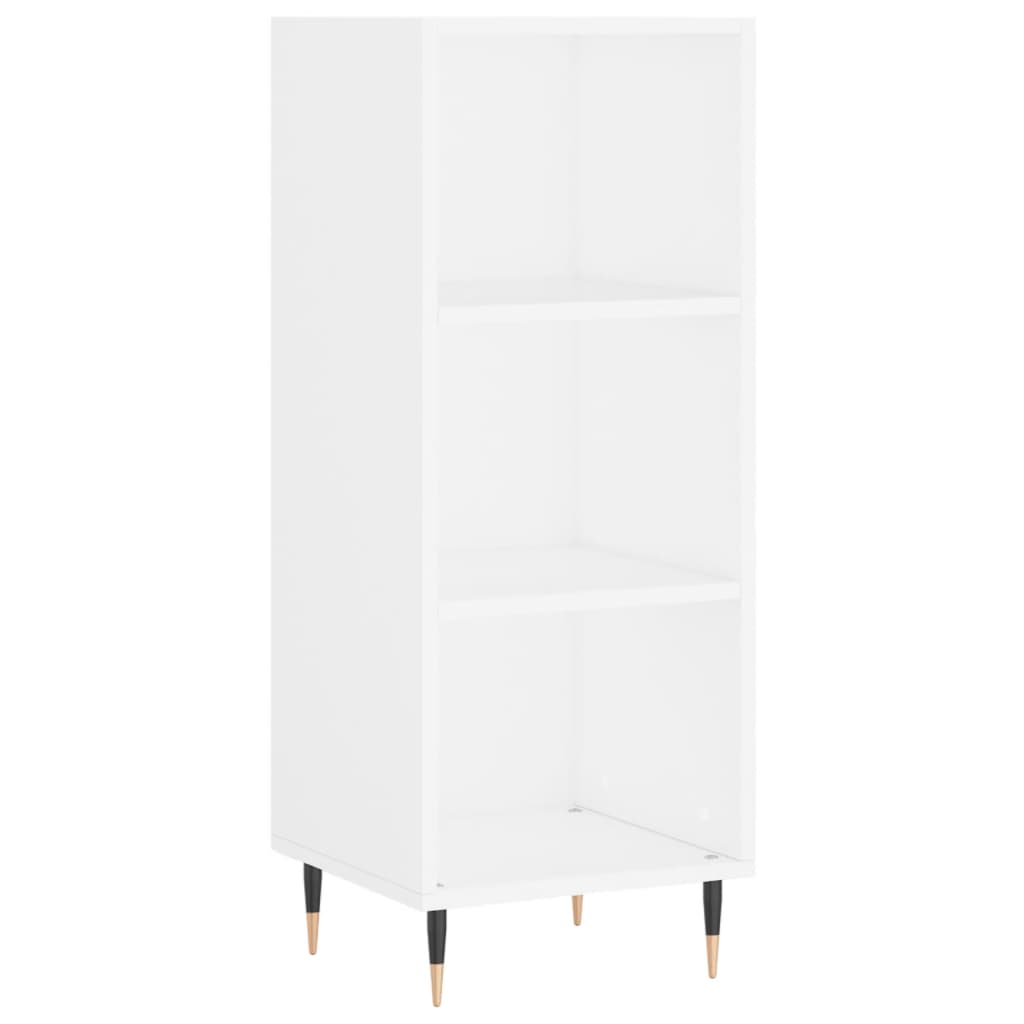 Credenza 34,5x32,5x180 cm in Legno Multistrato Bianco Lucido - homemem39