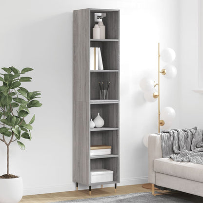 Credenza Grigio Sonoma 34,5x32,5x180 cm in Legno Multistrato - homemem39