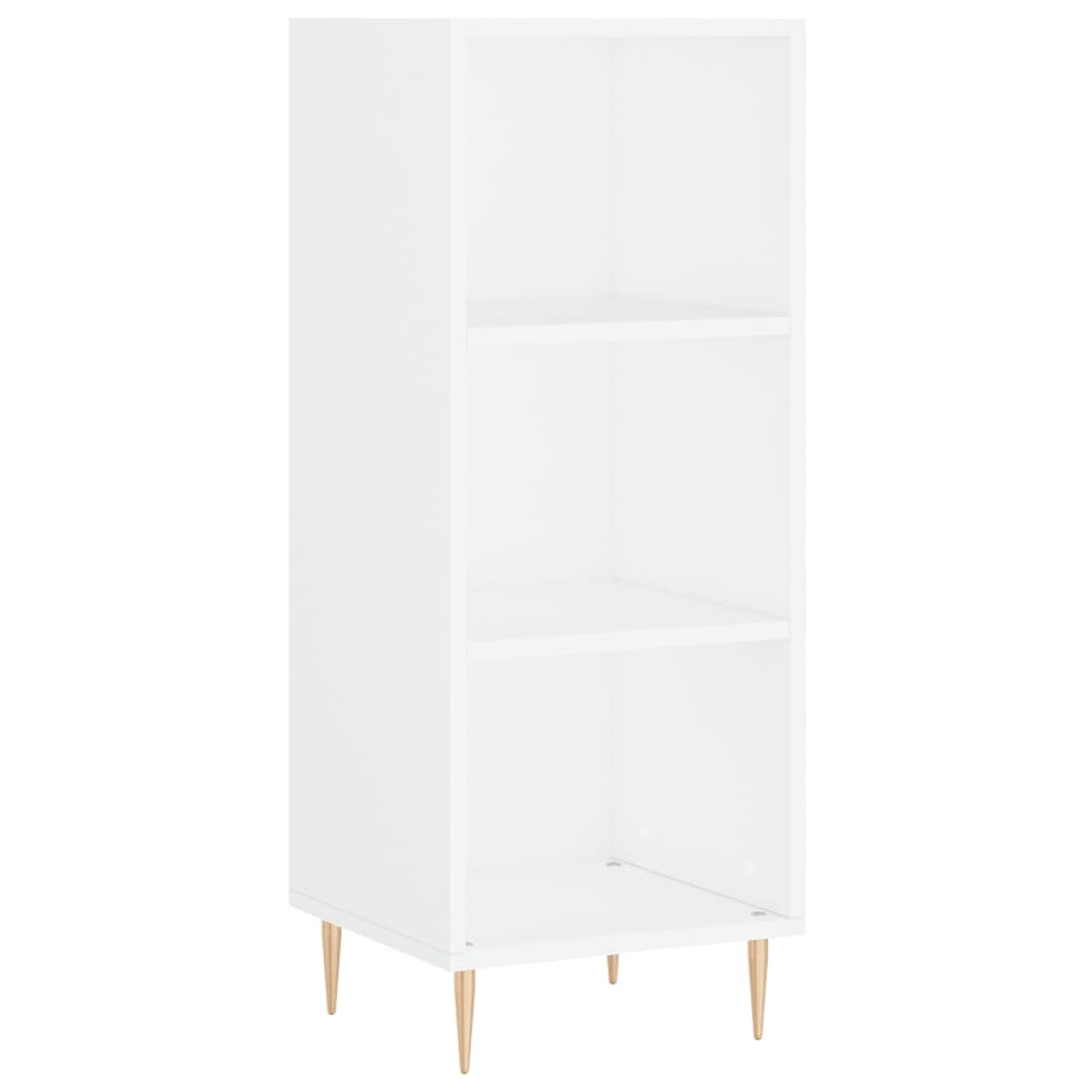 Credenza 34,5x32,5x180 cm in Legno Multistrato Bianco Lucido - homemem39