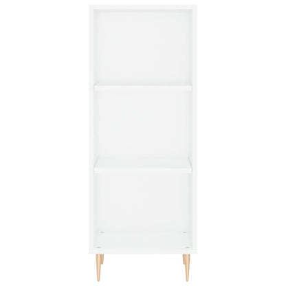 Credenza 34,5x32,5x180 cm in Legno Multistrato Bianco Lucido - homemem39