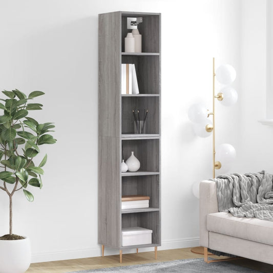 Credenza Grigio Sonoma 34,5x32,5x180 cm in Legno Multistrato - homemem39