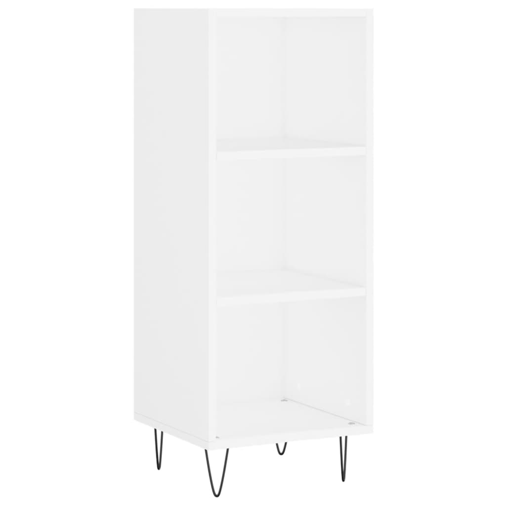 Credenza 34,5x32,5x180 cm in Legno Multistrato Bianco Lucido - homemem39