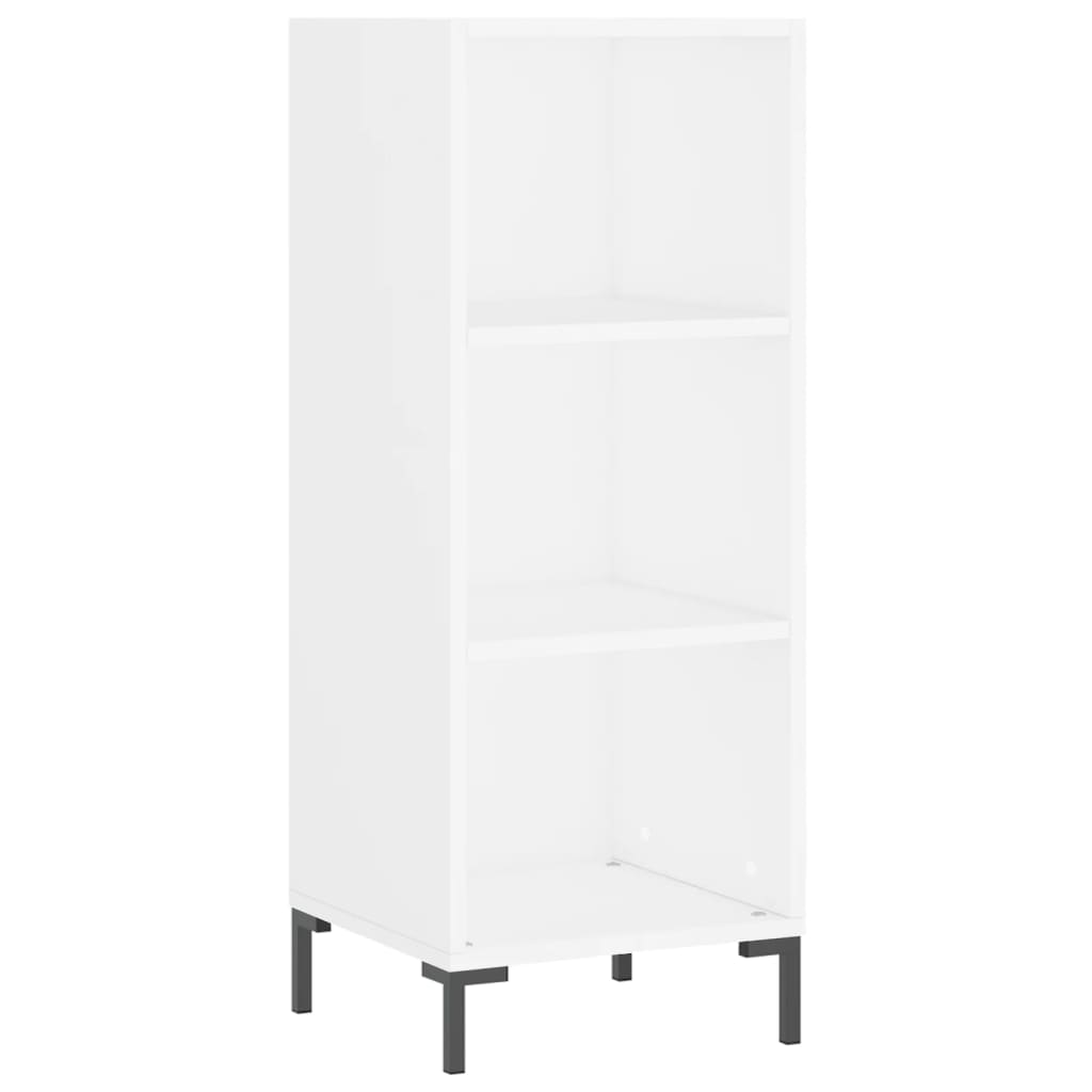 Credenza 34,5x32,5x180 cm in Legno Multistrato Bianco Lucido - homemem39