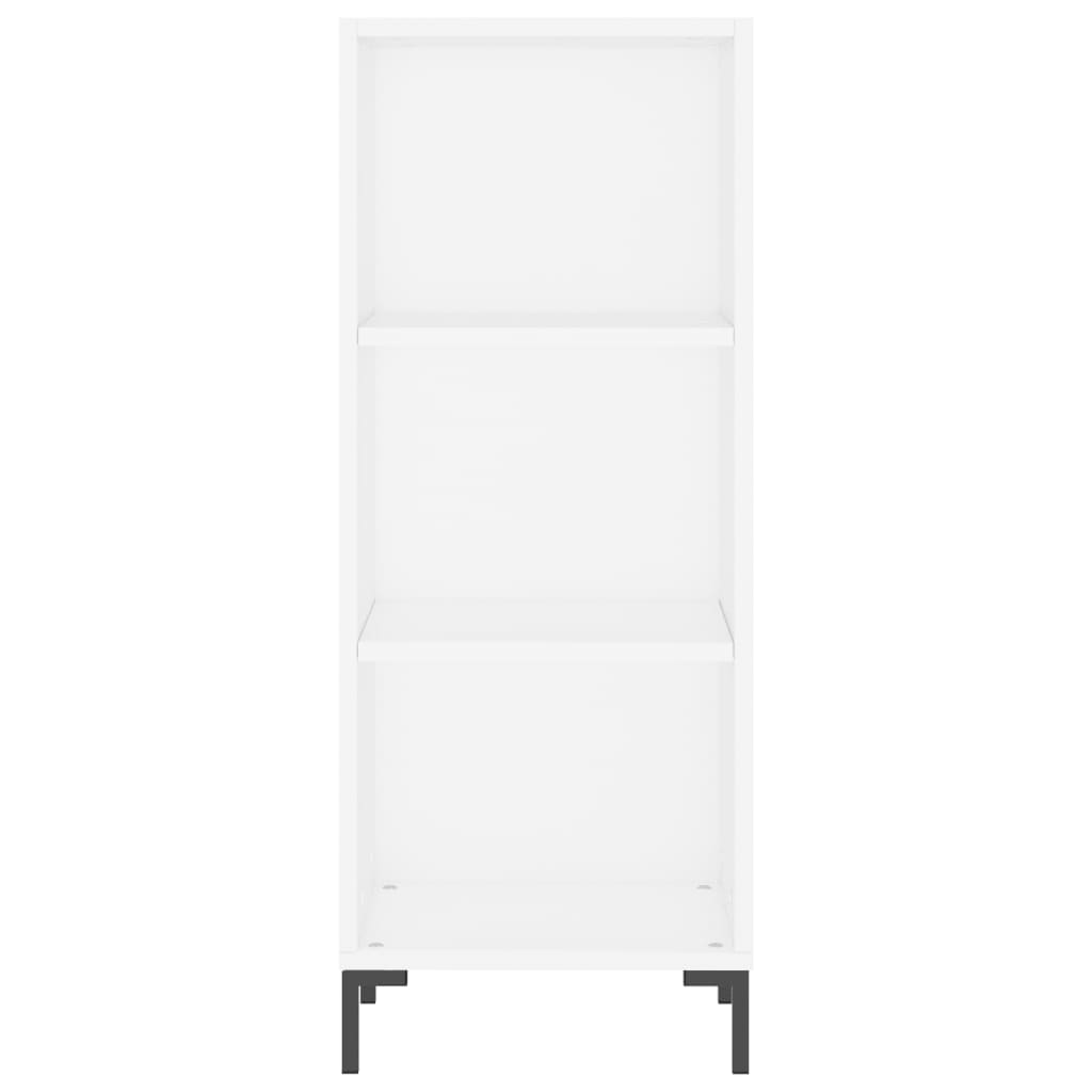 Credenza 34,5x32,5x180 cm in Legno Multistrato Bianco Lucido - homemem39