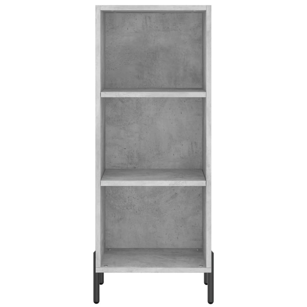 Credenza Grigio Cemento 34,5x32,5x180 cm in Legno Multistrato - homemem39