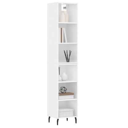 Credenza 34,5x32,5x180 cm in Legno Multistrato Bianco Lucido - homemem39