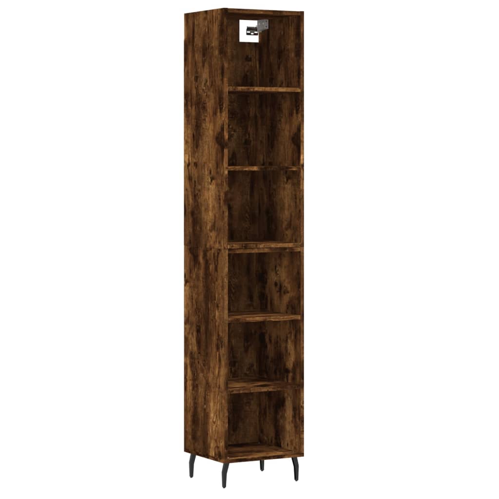 Credenza Rovere Fumo 34,5x32,5x180 cm in Legno Multistrato - homemem39