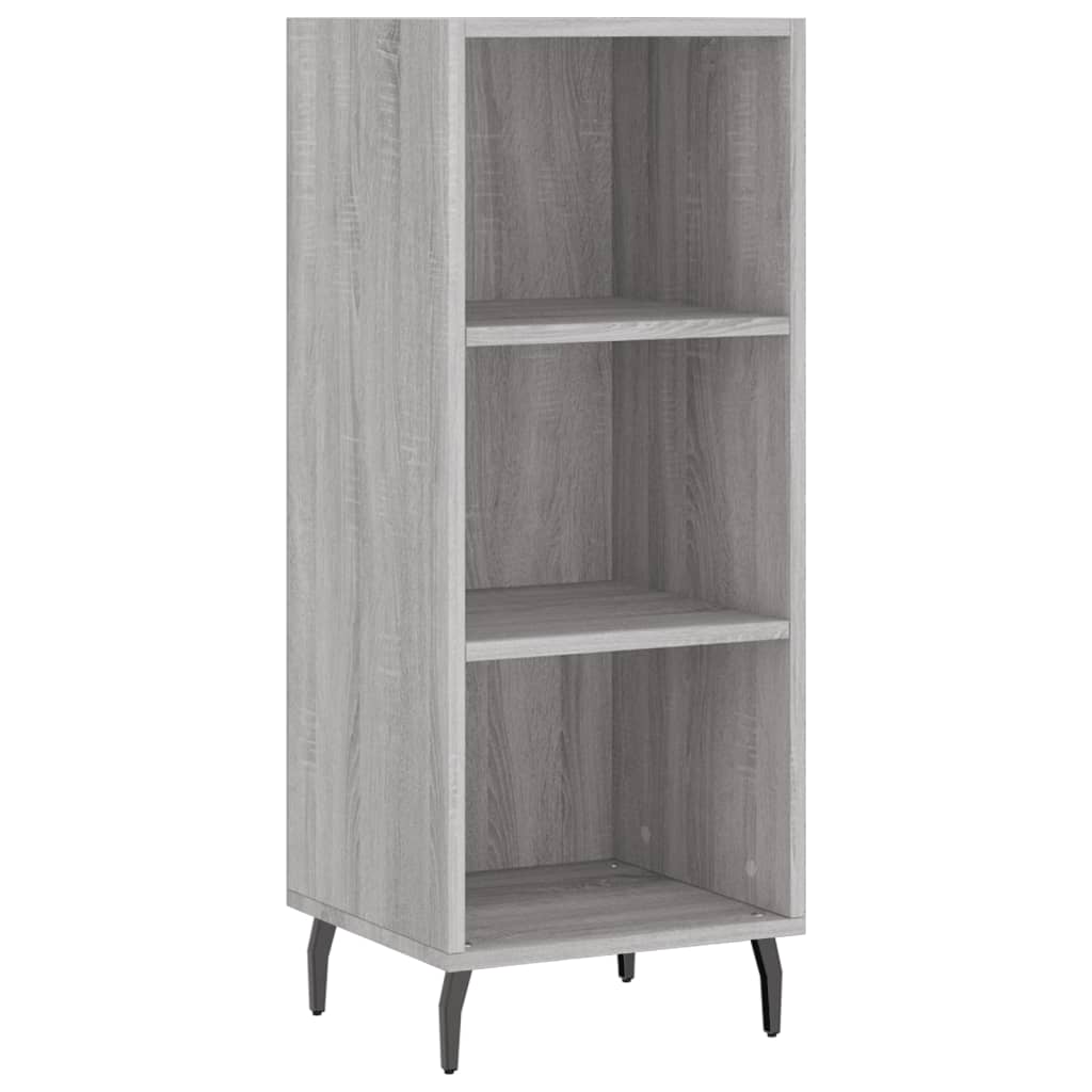 Credenza Grigio Sonoma 34,5x32,5x180 cm in Legno Multistrato - homemem39