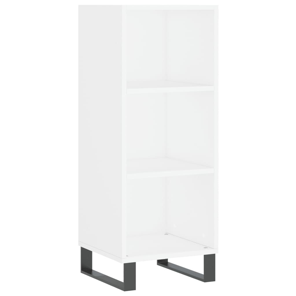 Credenza 34,5x32,5x180 cm in Legno Multistrato Bianco Lucido - homemem39