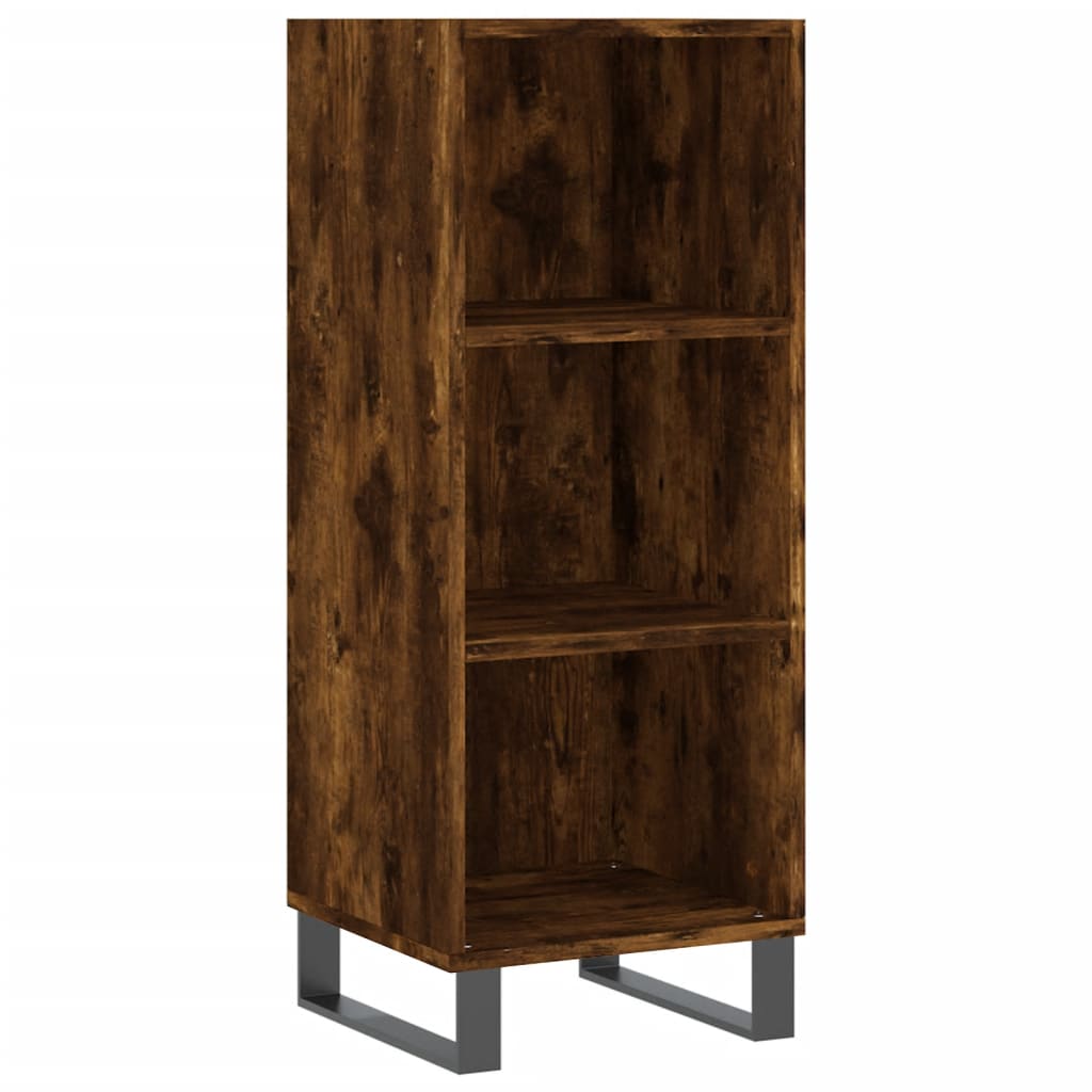 Credenza Rovere Fumo 34,5x32,5x180 cm in Legno Multistrato - homemem39