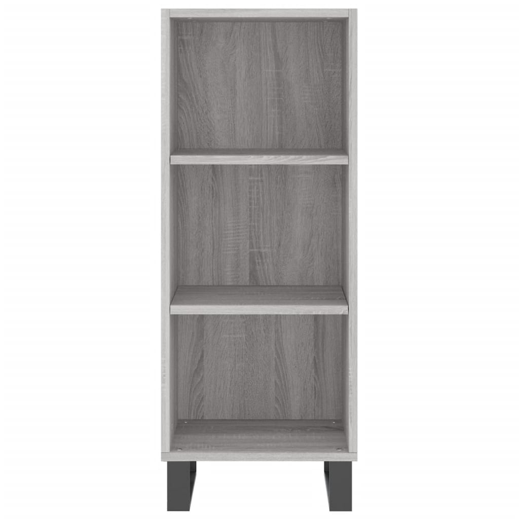 Credenza Grigio Sonoma 34,5x32,5x180 cm in Legno Multistrato - homemem39