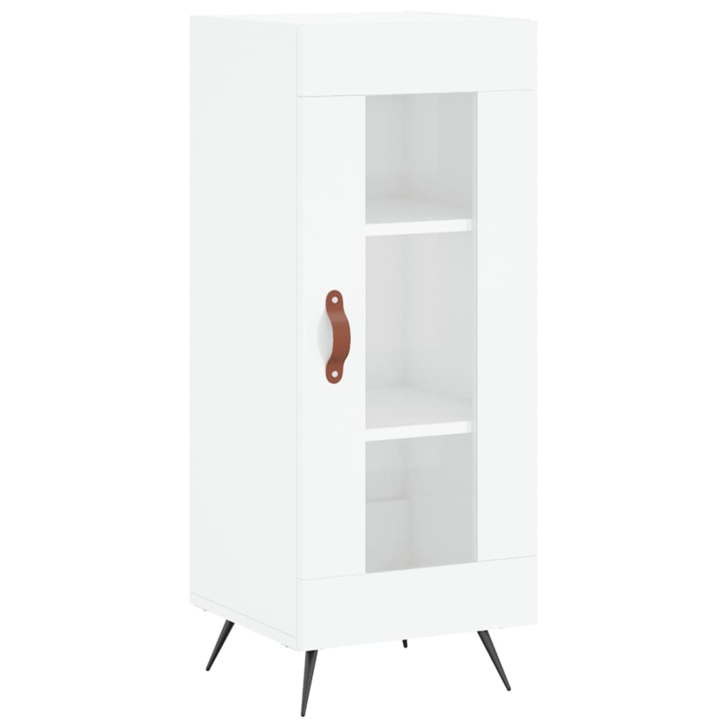 Credenza 34,5x34x180 cm in Legno Multistrato Bianco Lucido - homemem39