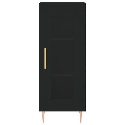 Credenza Nera 34,5x34x180 cm in Legno Multistrato - homemem39