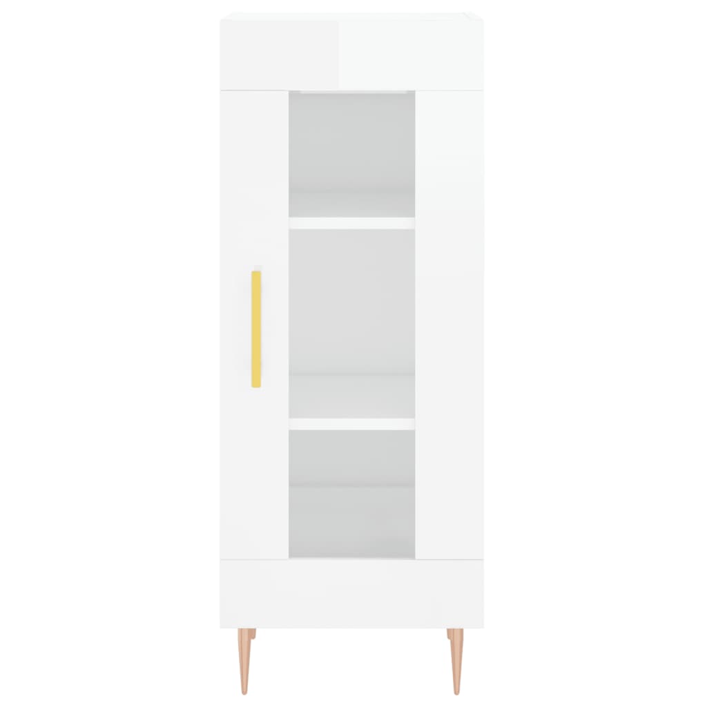 Credenza 34,5x34x180 cm in Legno Multistrato Bianco Lucido - homemem39