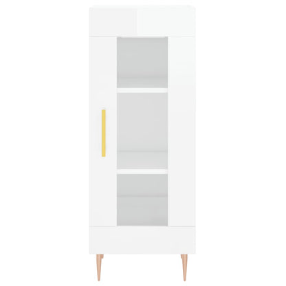 Credenza 34,5x34x180 cm in Legno Multistrato Bianco Lucido - homemem39