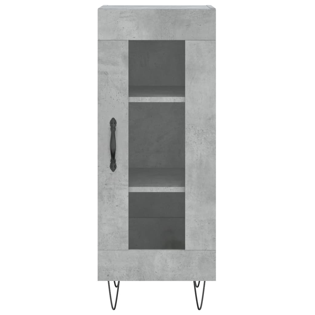 Credenza Grigio Cemento 34,5x34x180 cm in Legno Multistrato - homemem39