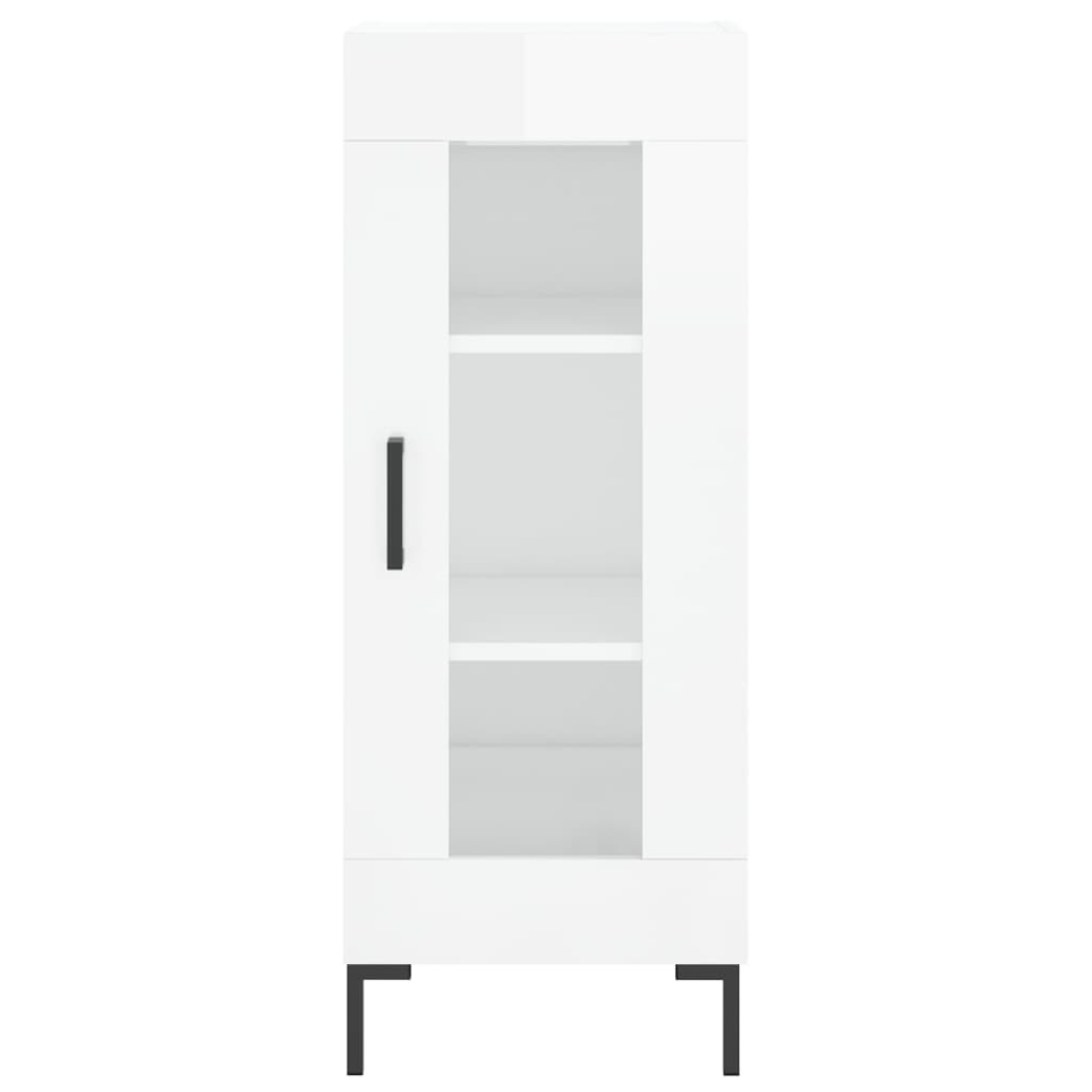 Credenza 34,5x34x180 cm in Legno Multistrato Bianco Lucido - homemem39