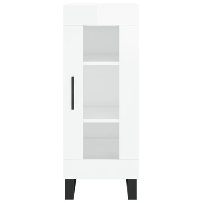 Credenza 34,5x34x180 cm in Legno Multistrato Bianco Lucido - homemem39