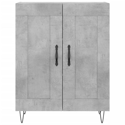 Credenza Grigio Cemento 69,5x34x180 cm in Legno Multistrato - homemem39