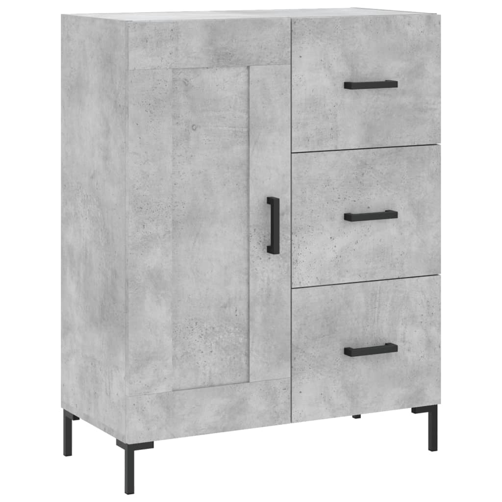 Credenza Grigio Cemento 69,5x34x180 cm in Legno Multistrato - homemem39