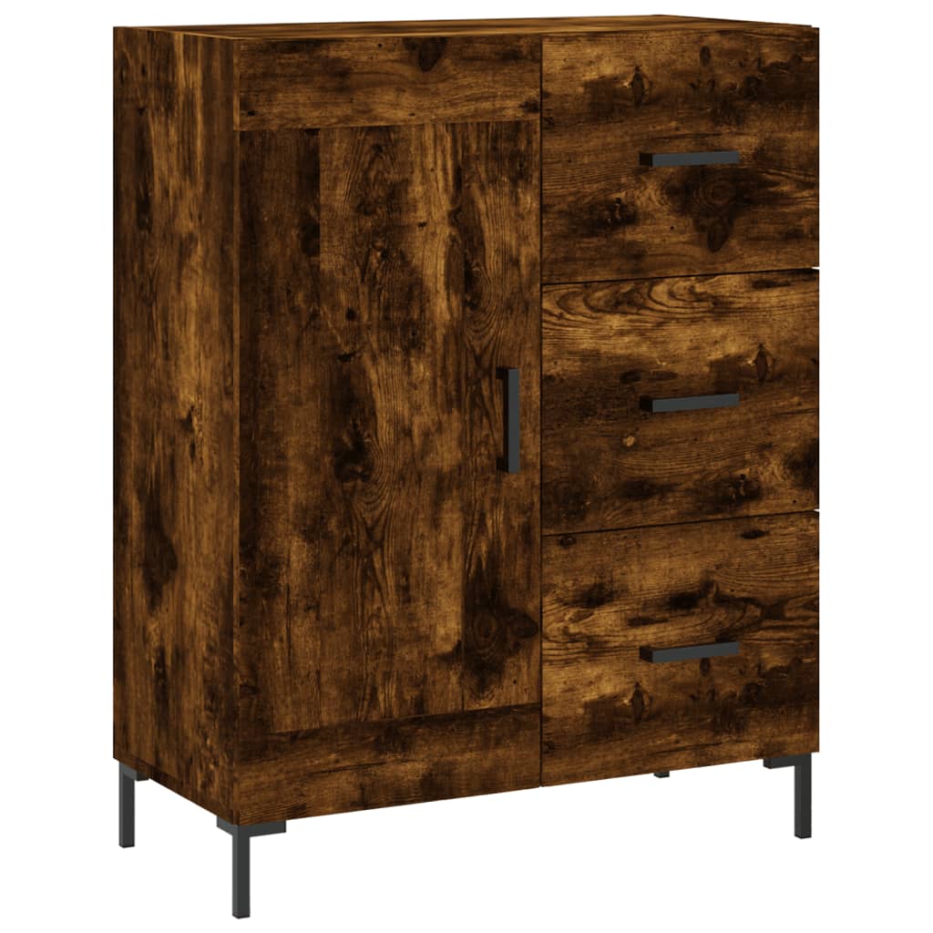 Credenza Rovere Fumo  69,5x34x180 cm in Legno Multistrato - homemem39