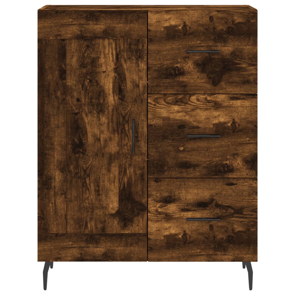 Credenza Rovere Fumo  69,5x34x180 cm in Legno Multistrato - homemem39