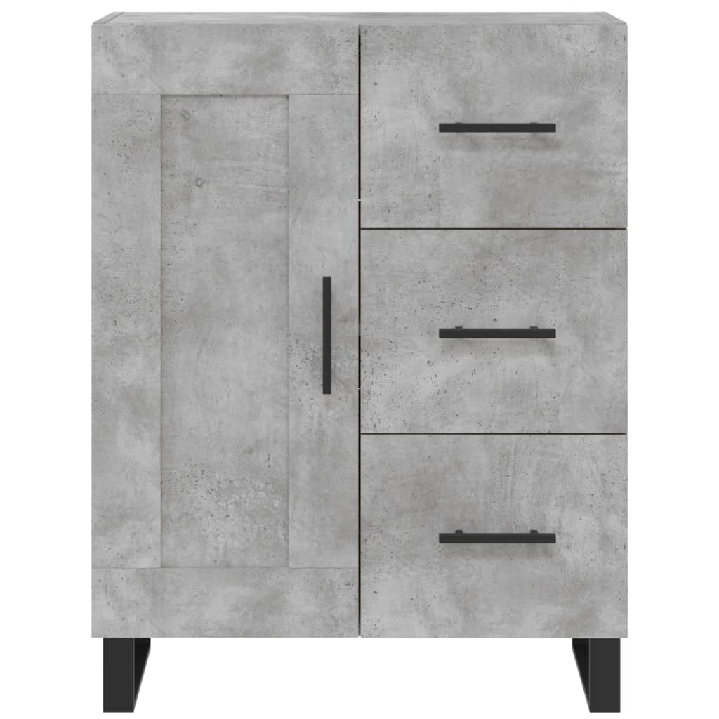 Credenza Grigio Cemento 69,5x34x180 cm in Legno Multistrato - homemem39