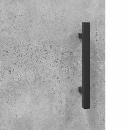 Credenza Grigio Cemento 69,5x34x180 cm in Legno Multistrato - homemem39