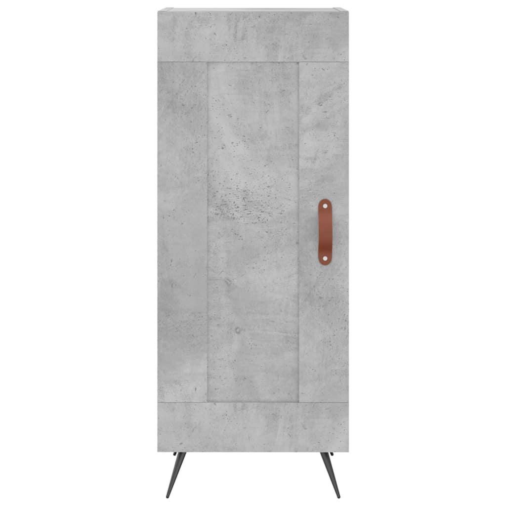 Credenza Grigio Cemento 34,5x34x180 cm in Legno Multistrato - homemem39