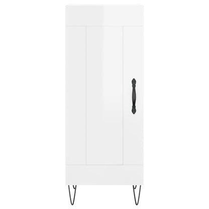 Credenza 34,5x34x180 cm in Legno Multistrato Bianco Lucido - homemem39