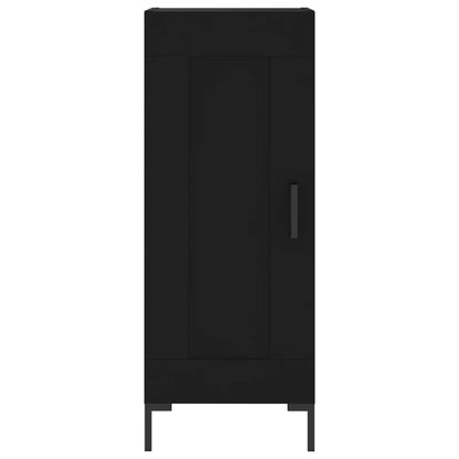 Credenza Nera 34,5x34x180 cm in Legno Multistrato - homemem39