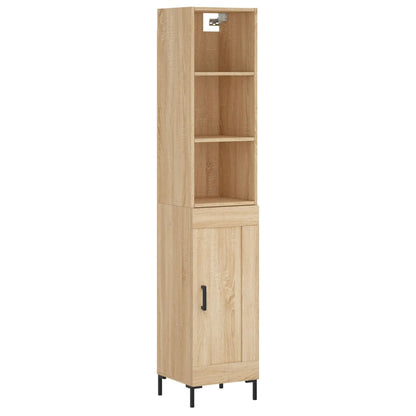 Credenza Rovere Sonoma 34,5x34x180 cm in Legno Multistrato - homemem39