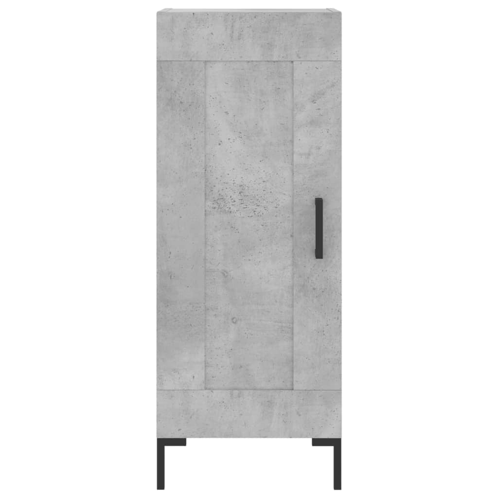 Credenza Grigio Cemento 34,5x34x180 cm in Legno Multistrato - homemem39