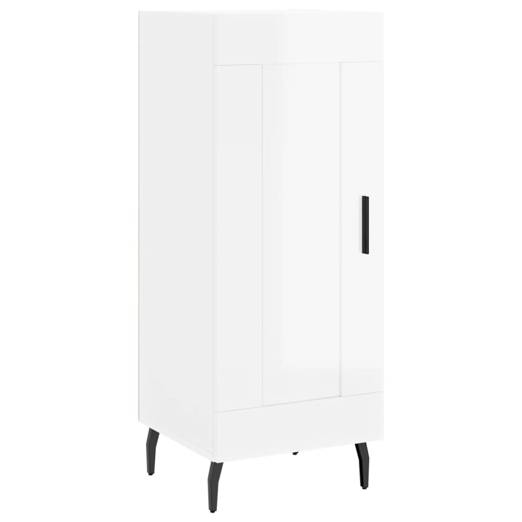 Credenza 34,5x34x180 cm in Legno Multistrato Bianco Lucido - homemem39