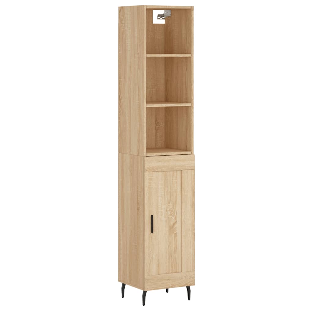 Credenza Rovere Sonoma 34,5x34x180 cm in Legno Multistrato - homemem39