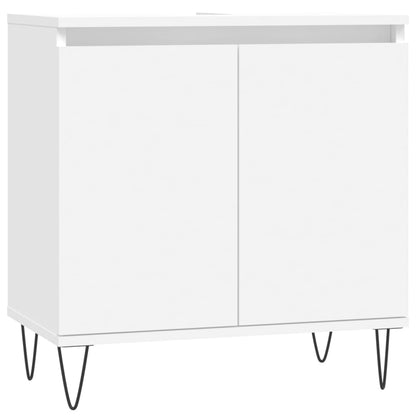 Set Mobili da Bagno 3 pz Bianco in Legno Multistrato - homemem39