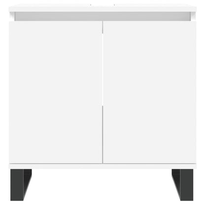 Set Mobili da Bagno 3 pz Bianco in Legno Multistrato - homemem39