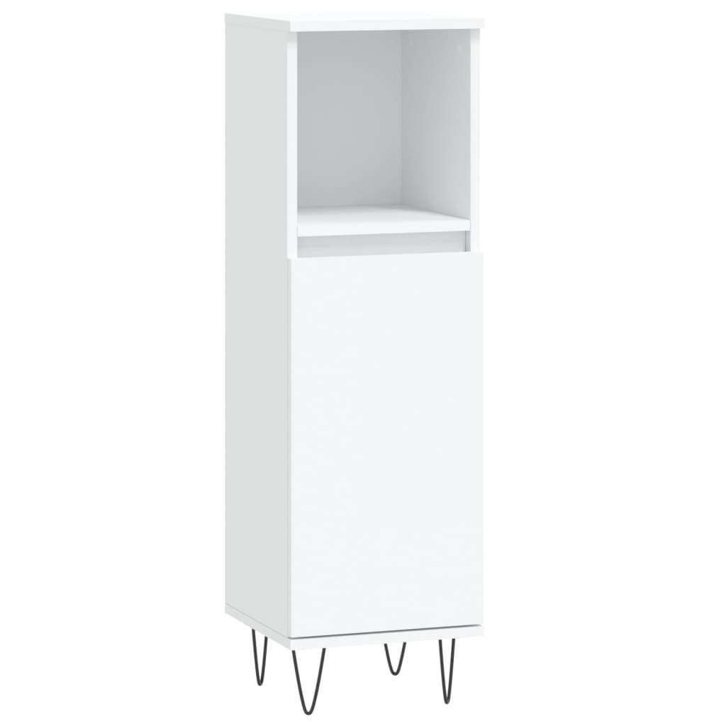 Set Mobili da Bagno 3 pz Bianco in Legno Multistrato - homemem39