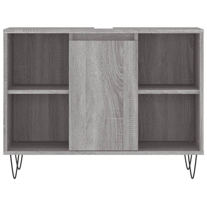 Set Mobili da Bagno 3 pz Grigio Sonoma in Legno Multistrato - homemem39