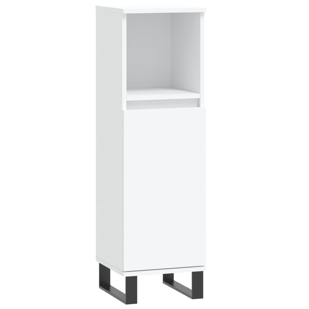 Set Mobili da Bagno 3 pz Bianco in Legno Multistrato - homemem39