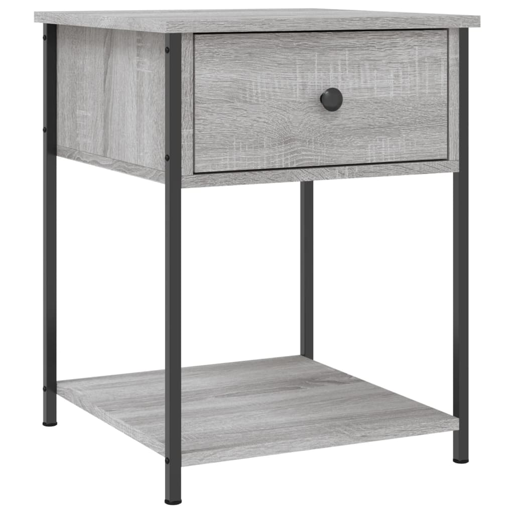 Comodini 2 pz Grigio Sonoma 44x45x58 cm in Legno Multistrato - homemem39