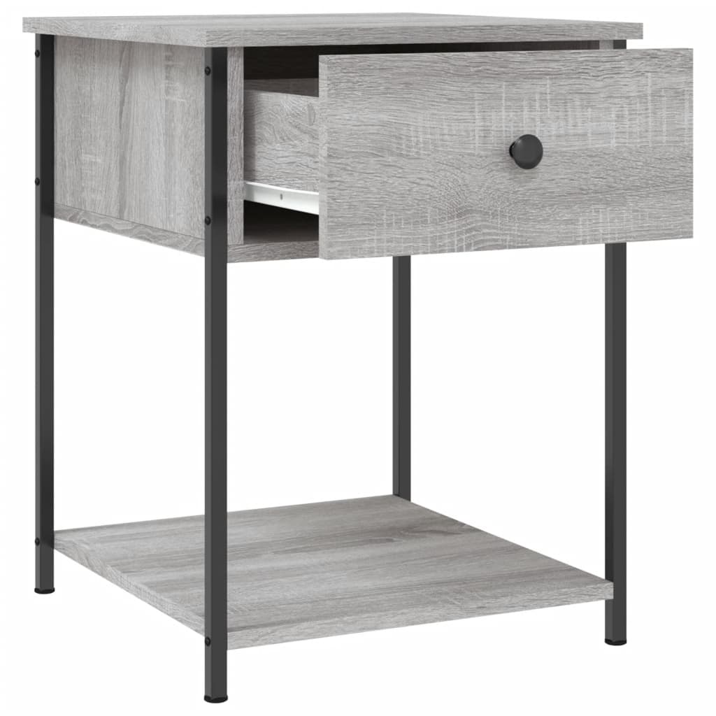 Comodini 2 pz Grigio Sonoma 44x45x58 cm in Legno Multistrato - homemem39