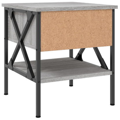 Comodini 2 pz Grigio Sonoma 40x42x45 cm in Legno Multistrato - homemem39