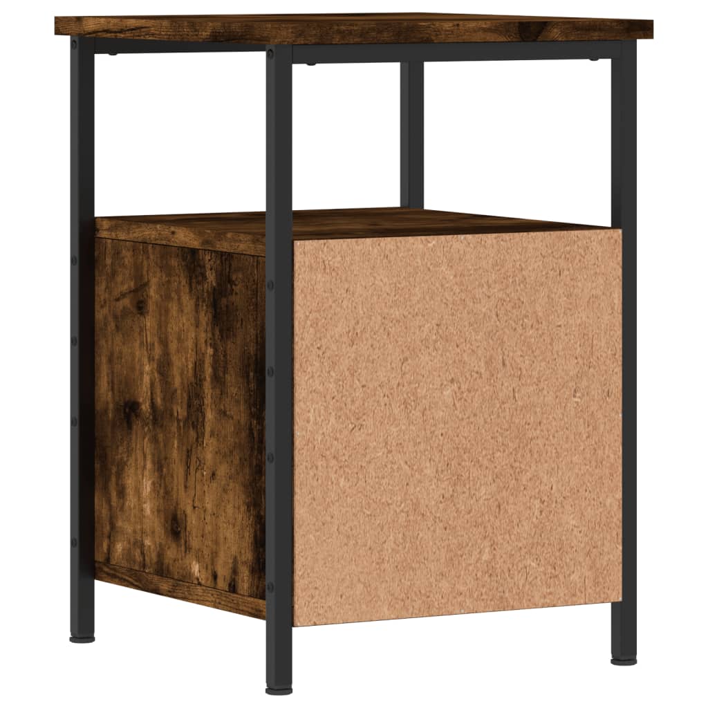 Comodini 2 pz Rovere Fumo 34x35,5x50 cm in Legno Multistrato - homemem39