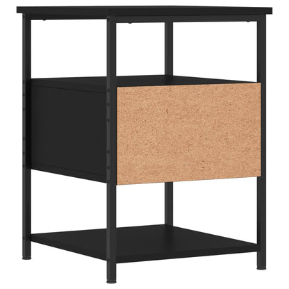 Comodini 2pz Neri 40x42x56 cm in Legno Multistrato - homemem39