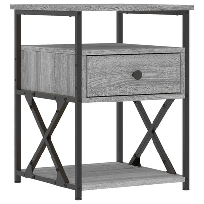 Comodini 2 pz Grigio Sonoma 40x42x55 cm in Legno Multistrato - homemem39