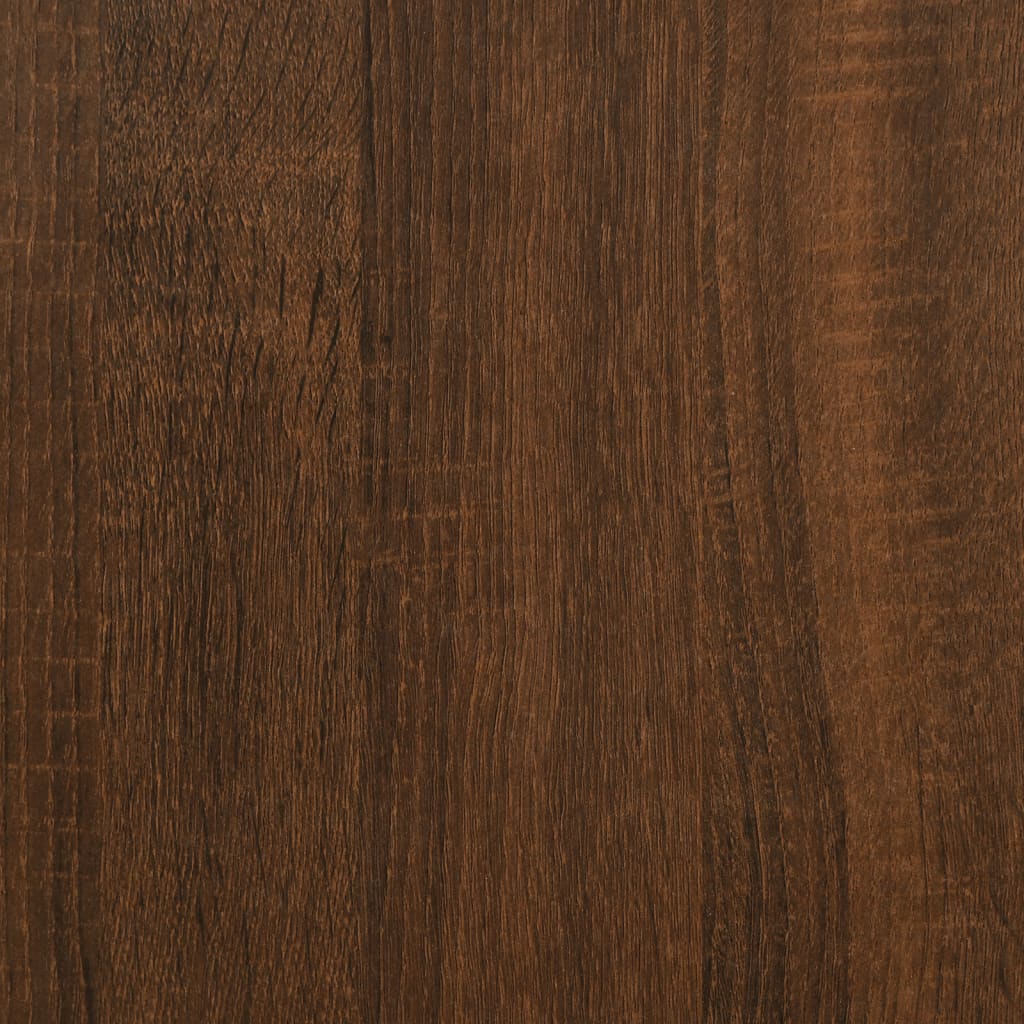 Comodino Rovere Marrone 50x41x65 cm in Legno Multistrato - homemem39