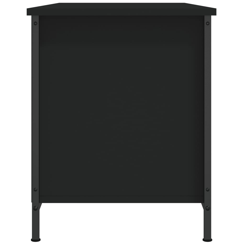 Mobile Porta TV Nero 100x40x50 cm in Legno Multistrato - homemem39