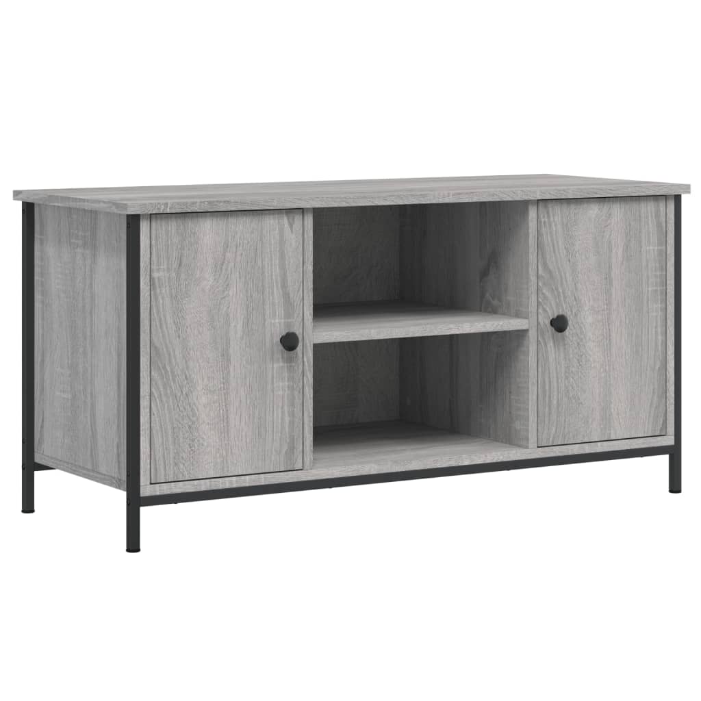 Mobile Porta TV Grigio Sonoma 100x40x50 cm in Legno Multistrato - homemem39